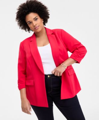 I.N.C. International Concepts - Plus Size 3/4-Sleeve Blazer