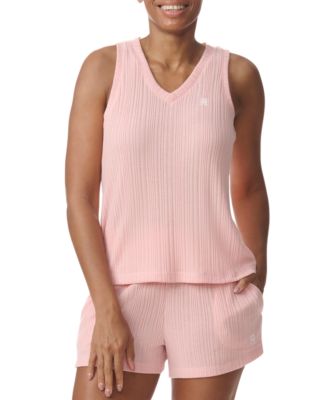 Tommy Hilfiger - Women's 2-Pc. TH V-Neck Top & Boxer Shorts Pajama Set