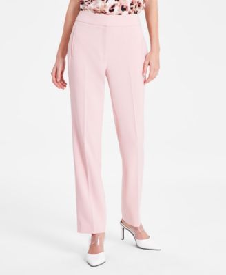 Bar III - Women's Flat-Front Straight-Leg Suit Pants, Exclusively at Macy's