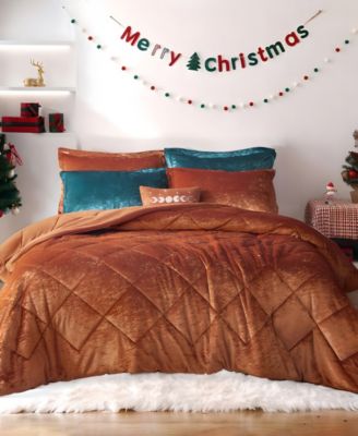 Intelligent Design - Felicia Velvet 3-Piece Twin/Twin XL Duvet Cover Set