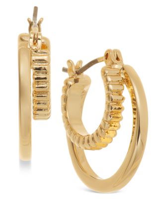 On 34th - Double Hoop Earrings