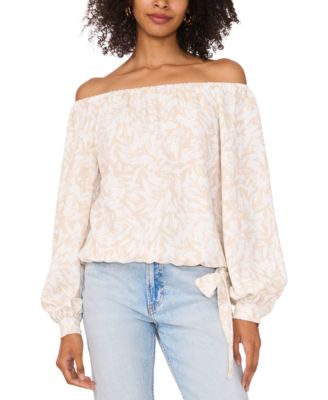 Vince Camuto - Women's Off-The-Shoulder Long-Sleeve Blouse