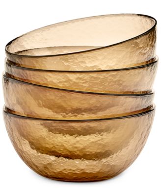 Oake - Sunstone Glass Cereal Bowls, Set of 4