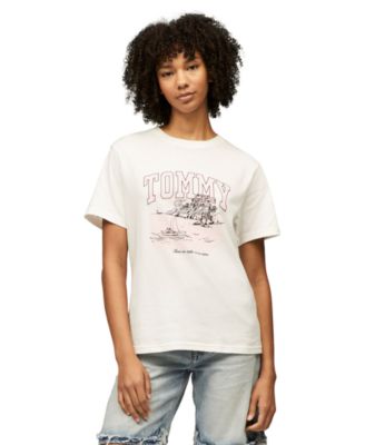 Tommy Jeans - Women's Relaxed Tonal Tropics Graphic Tee