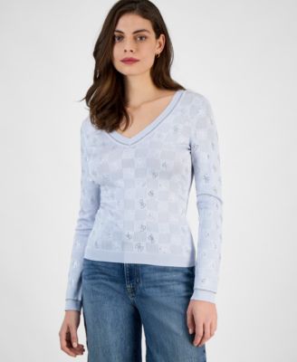 GUESS - Women's Rosie Four-G Rhinestone Sweater