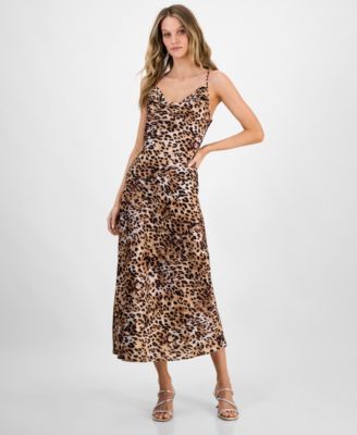 GUESS - Women's Akilina Cowlneck Sleeveless Midi Dress