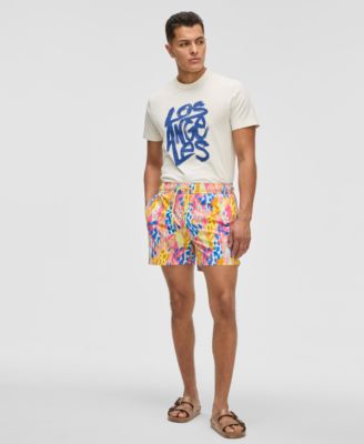 Mode of One - Men's Fashion Animal Regular-Fit Printed Swim Trunks