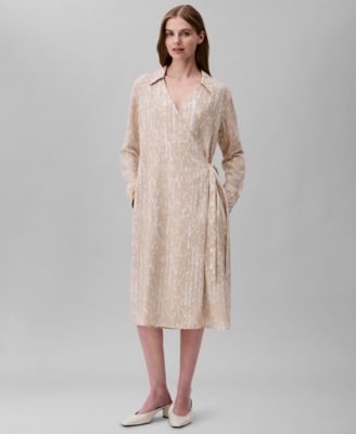 Calvin Klein - Women's Printed Wrap Dress