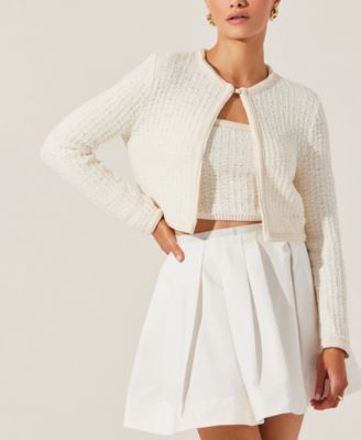 ASTR the Label - Women's Blaise Cropped Cardigan Sweater