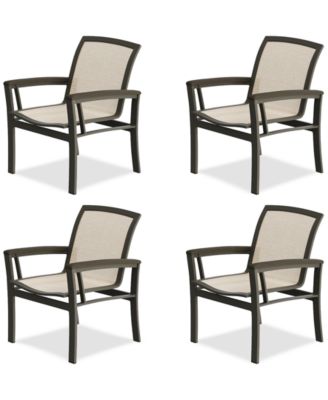 Agio - Bartow Sling Outdoor Dining Chair, set of 4