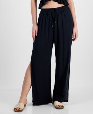 Miken - Women's Side-Slit Cover-Up Pants