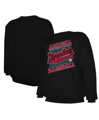 Stitches - Men's Black Arizona Diamondbacks Pullover Sweatshirt