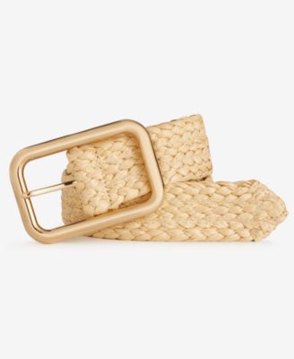 On 34th - Chunky Weave Straw Belt