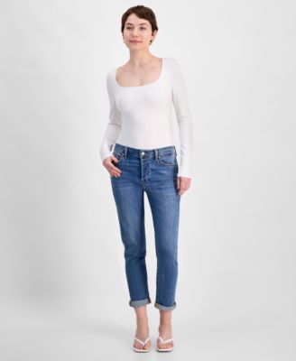 7 For All Mankind - Women's Josefina Cuffed Skinny Jeans