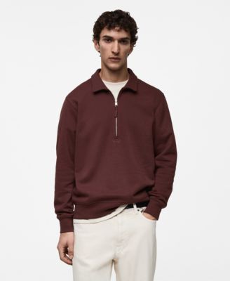 MANGO - Men's EU Regular Fit Cotton Sweatshirt