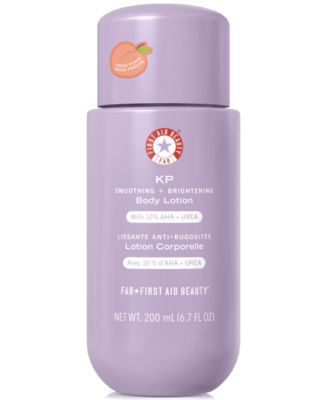 First Aid Beauty - KP Smoothing + Brightening Body Lotion With 10% AHA + Urea - Peach, 6.7 oz.