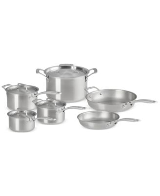 Le Creuset - Essentials Stainless Steel 10-Pc. Cookware Set