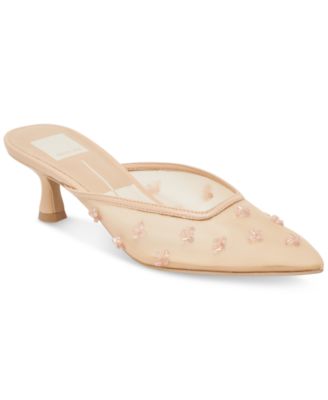 Dolce Vita - Women's Clara Mesh Wide-Width Pointed-Toe Mule Pumps