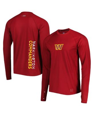 MSX by Michael Strahan - Men's Burgundy Washington Commanders Interval Long Sleeve RaglanT-shirt