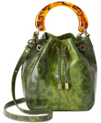 Brahmin - Melinda Fern Cassatt Medium Leather Bucket Bag
