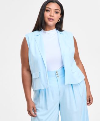 Bar III - Trendy Plus Size Cropped Vest