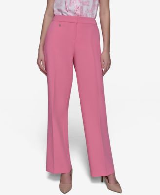 KARL LAGERFELD PARIS - Women's Straight-Leg Creased Pants