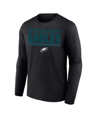 Profile - Men's Black Philadelphia Eagles Big Tall Pop Long Sleeve T-Shirt