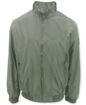 Point Zero - Men's Water-Repellent Full-Zip Bomber Windbreaker