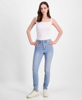 Dollhouse - Juniors' 5-Button Skinny Jeans