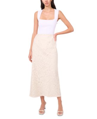 Parker - Women's The Londyn Lace Slit-Back Lace Midi Skirt