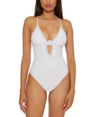 Becca - Women's Plunge-Neck One-Piece Swimsuit