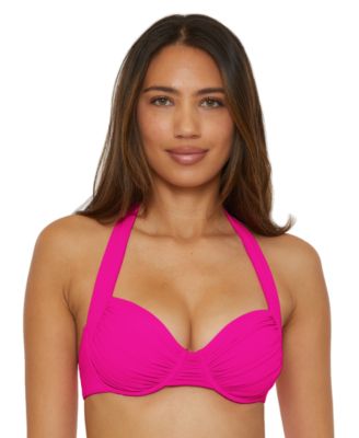 Becca - Women's Ruched Underwire Bikini Top