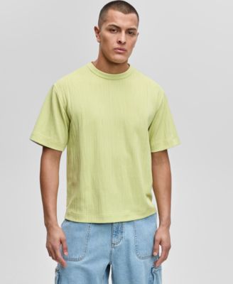 Mode of One - Men's Short-Sleeve Relaxed-Fit Crinkle T-Shirt