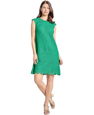 Jones New York - Women's Medallion Lace Swing Dress