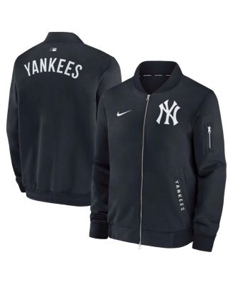 Nike - Men's Navy New York Yankees Authentic Collection Dugout Full-Zip Bomber Jacket