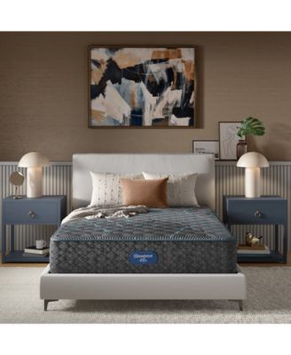 Beautyrest - Level Two 13.5" Extra Firm Tight Top Mattress Set - Full