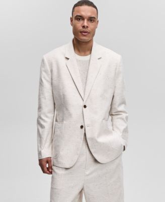 Mode of One - Men's Relaxed-Fit Speckled Textured Blazer