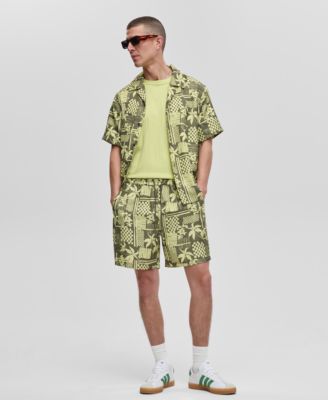 Mode of One - Men's Vacation Palm Pull-On Shorts