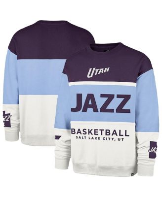 '47 Brand - Men's and Women's Light Blue Utah Jazz 2024/25 City Edition On Five Maximalist Pullover Sweatshirt