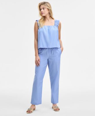 On 34th - Women's Easy Striped Pull-On Pants
