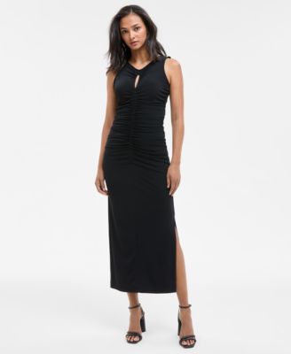 BOSS Orange - Women's Sleeveless Ruched Keyhole Dress