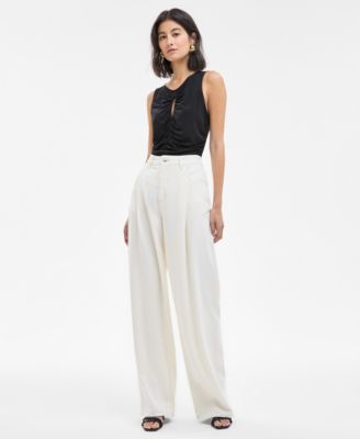 BOSS Orange - Women's High-Rise Slouchy Wide-Leg Jeans