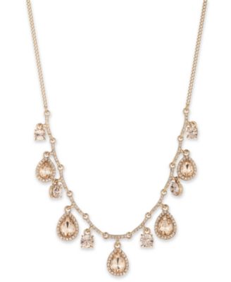 Givenchy - Mixed Crystal Halo Shaky Statement Necklace, 16" + 3" extender