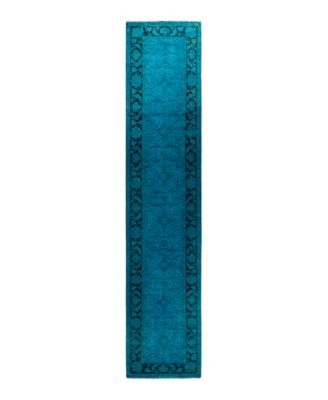 ADORN HAND WOVEN RUGS - Fine Vibrance M1457 2'5''x12'3'' Runner Area Rug