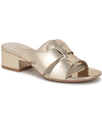Franco Sarto - Women's Nuala Open Toe Block Heel Slide Sandals