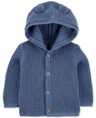 Carter's - Baby Boys Cotton Hooded Cardigan