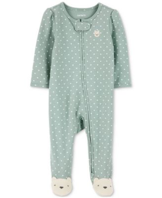 Carter's - Baby Girl Cotton Bear Sleep & Play Pajamas