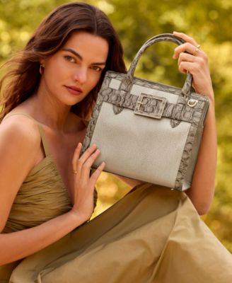 Brahmin - Caroline Wind Chime Cumulus Small Leather Satchel