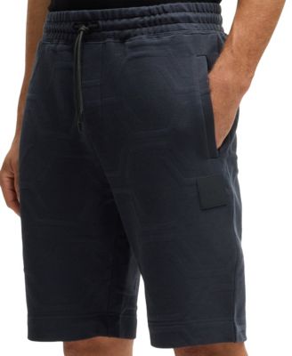 Hugo Boss - Men's Hexagonal Quilting Relaxed-Fit Shorts