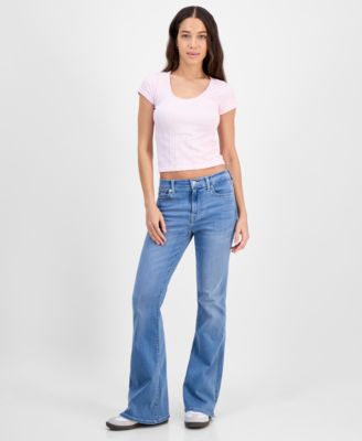 7 For All Mankind - Women's Ali High-Rise Flared-Leg Jeans